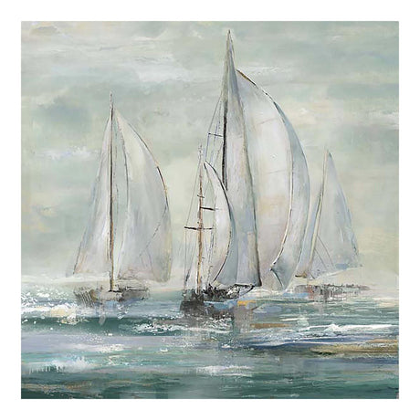 Håndlavet maleri - White Sails - Incado