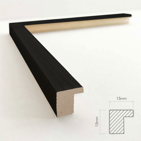 Træramme - Sort træstruktur - NordicLine