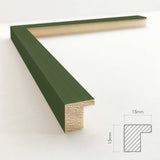 Træramme - Dark Olive - NordicLine