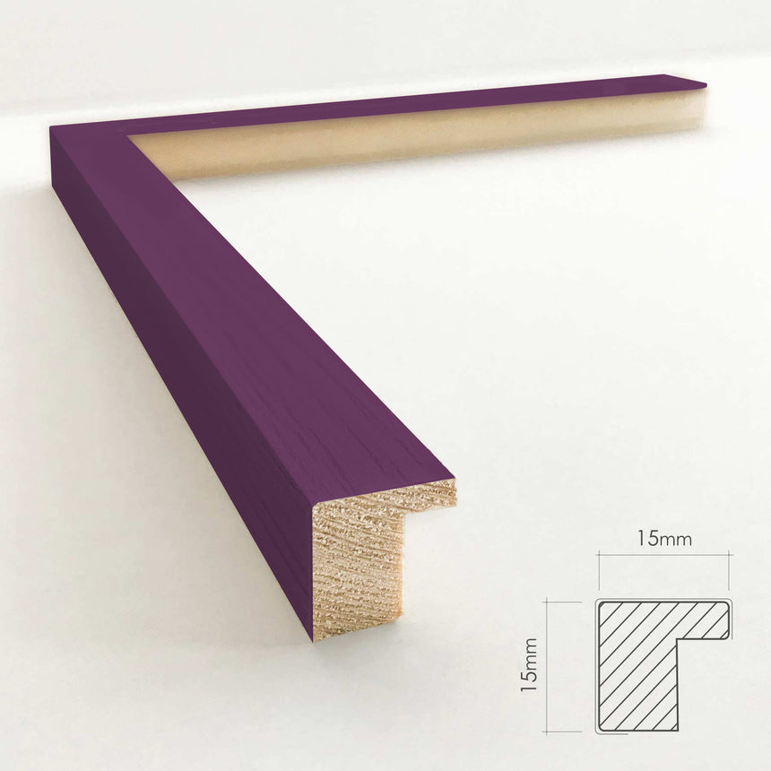 Træramme - Aubergine - NordicLine