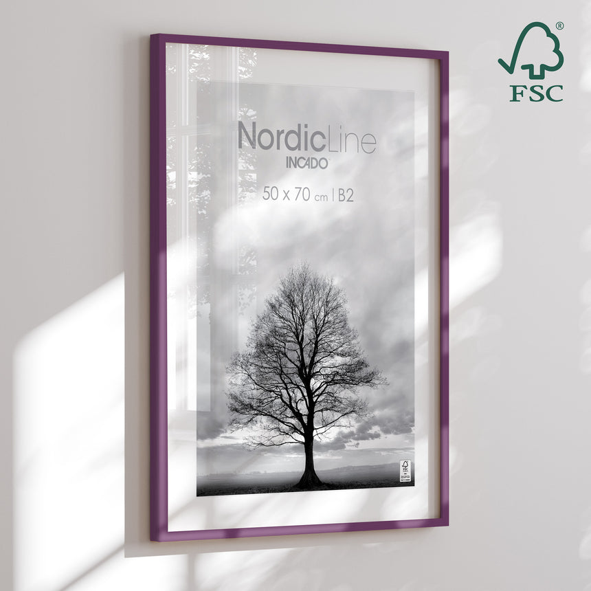 Træramme - Aubergine - NordicLine