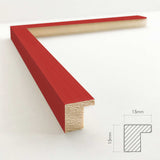 Træramme - Sunset Red - NordicLine