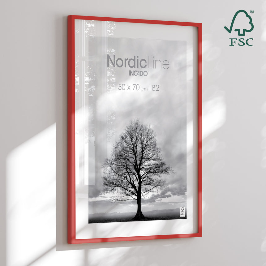 Træramme - Sunset Red - NordicLine