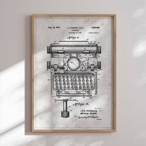 Plakat - Typewriter - Incado