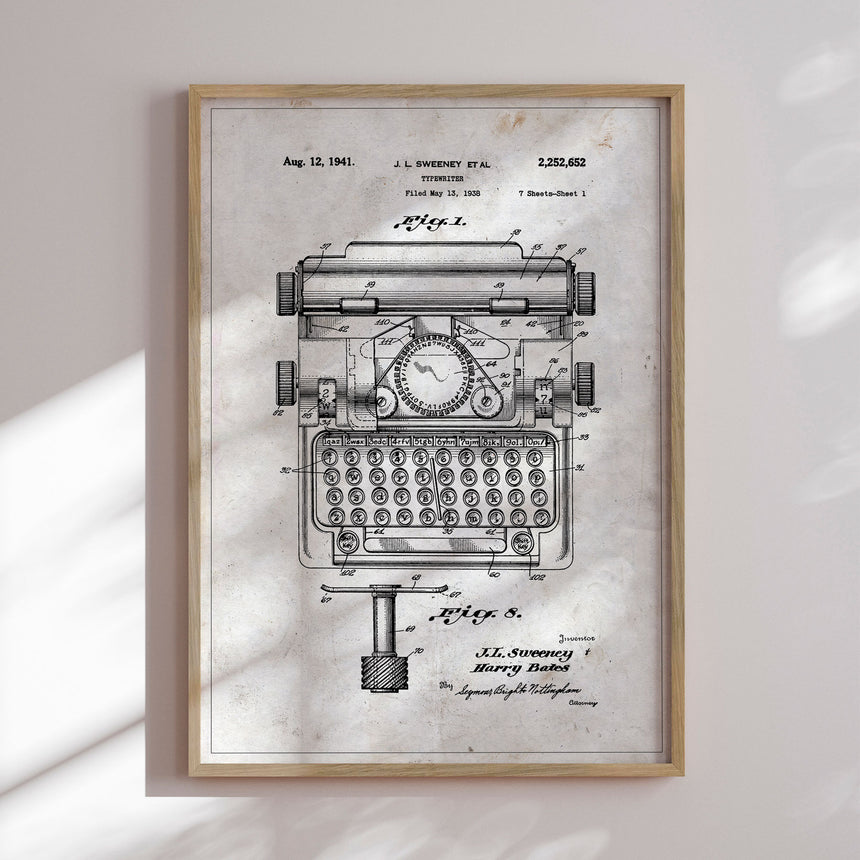 Plakat - Typewriter