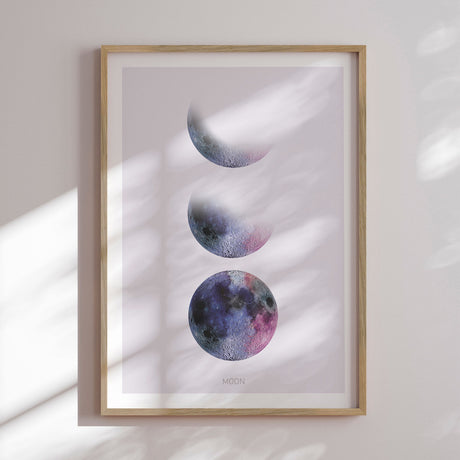 Plakat - Pink Moon Phase - Incado