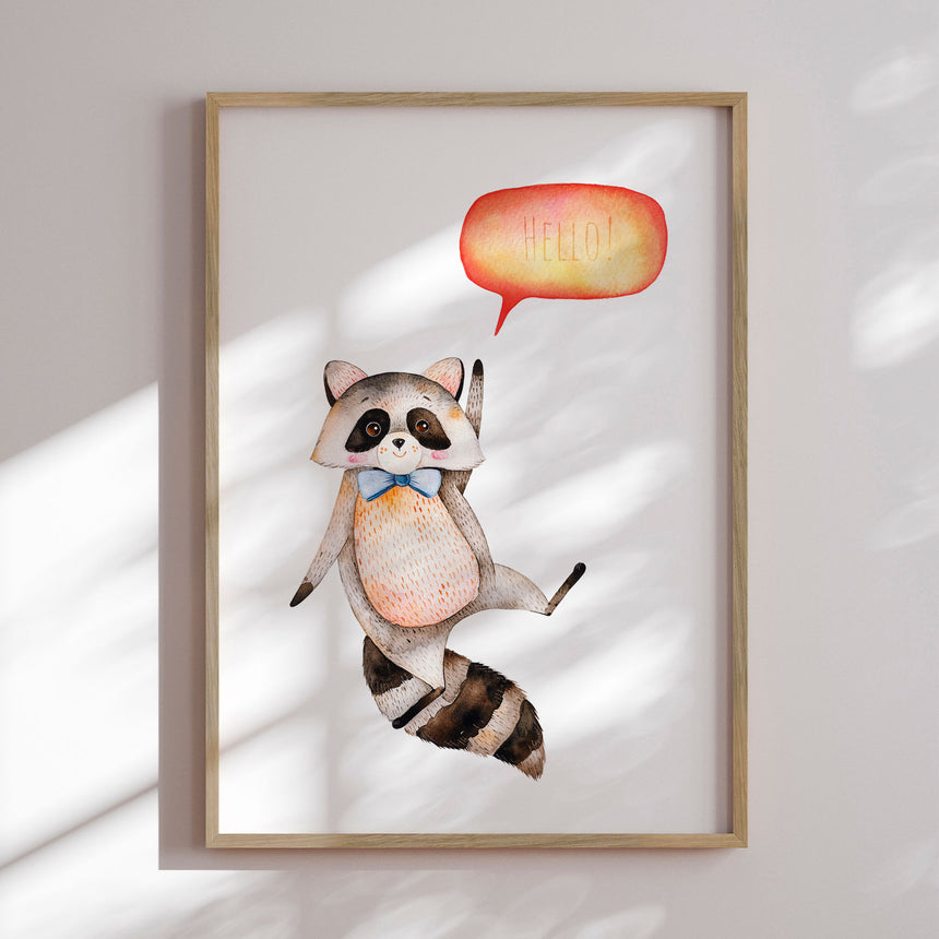 Plakat - Ricco Raccoon - Memory Art - Incado