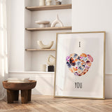 Plakat - I Heart You - Memory Art - Incado