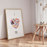 Plakat - I Heart You - Memory Art - Incado