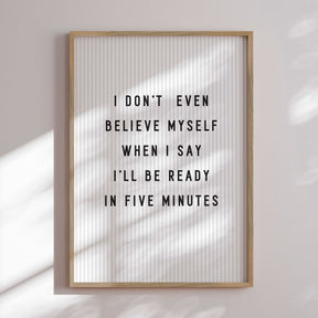 Plakat - I Don't Believe - Incado