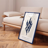 Plakat - Blue Woodblock III - Ancient Art - Incado