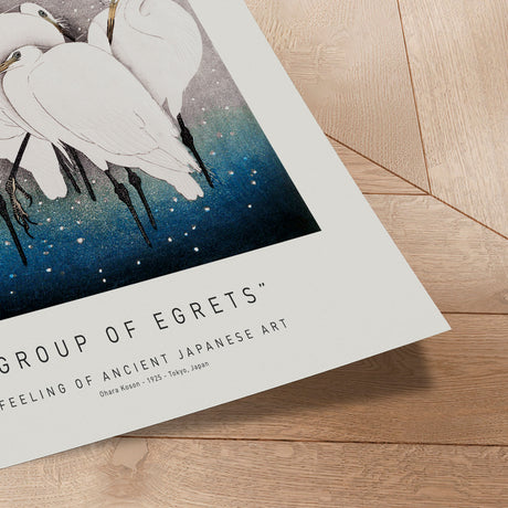 Plakat - Group of Egrets - Ancient Art