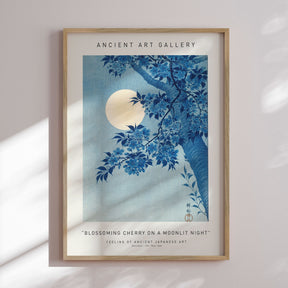 Plakat - Blossoming Cherry On a Moonlit Night - Ancient Art - Incado