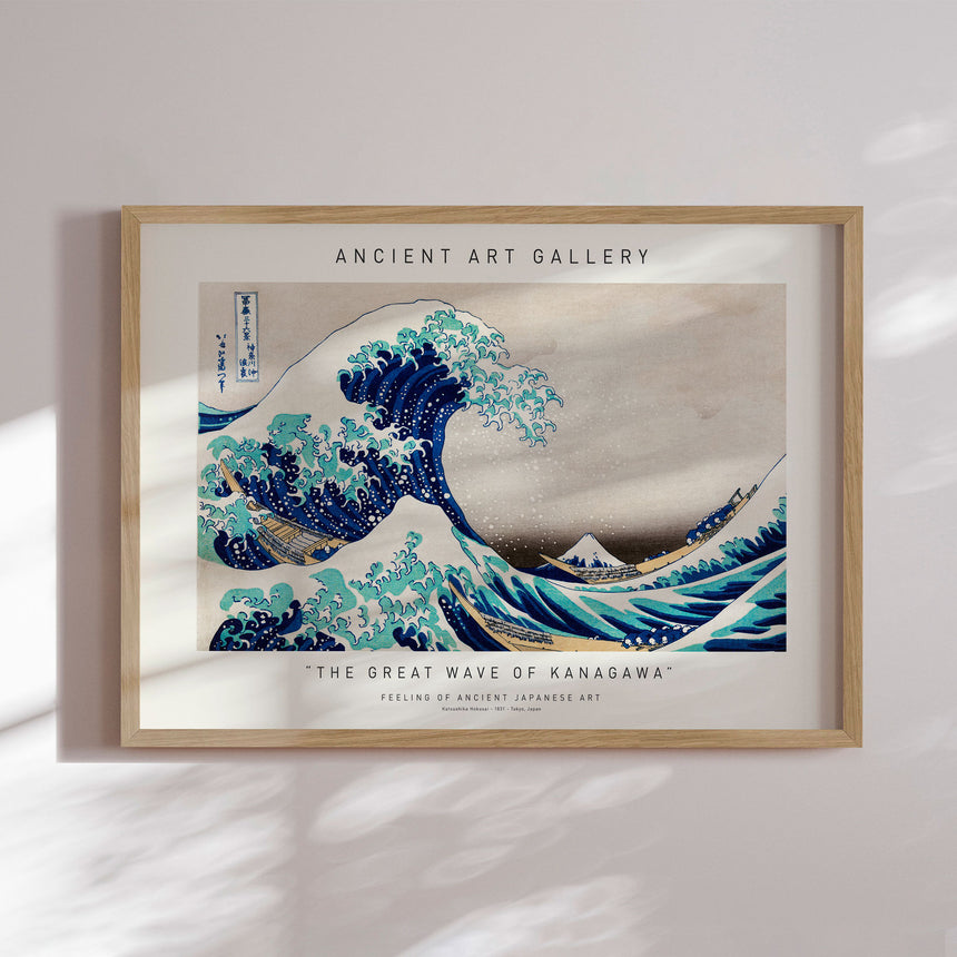 Plakat - The Great Wave of Kanagawa - Ancient Art