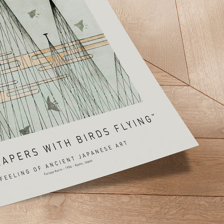 Plakat - Skyscrapers With Birds Flying - Ancient Art