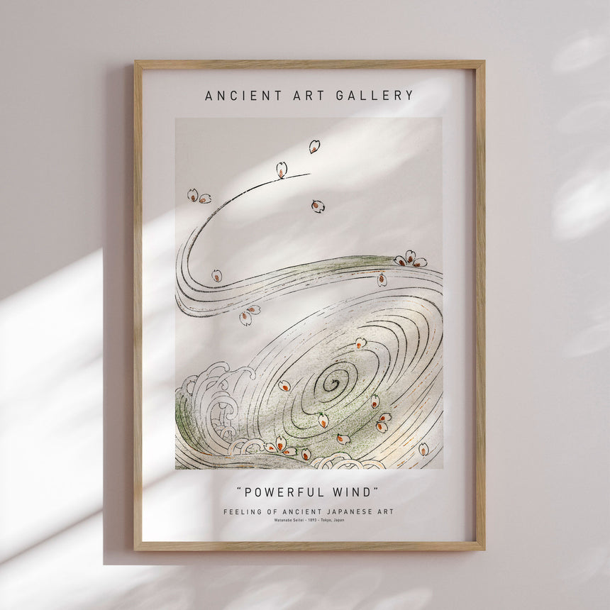 Plakat - Powerful Wind - Ancient Art - Incado