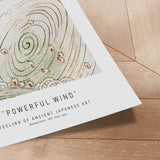 Plakat - Powerful Wind - Ancient Art - Incado