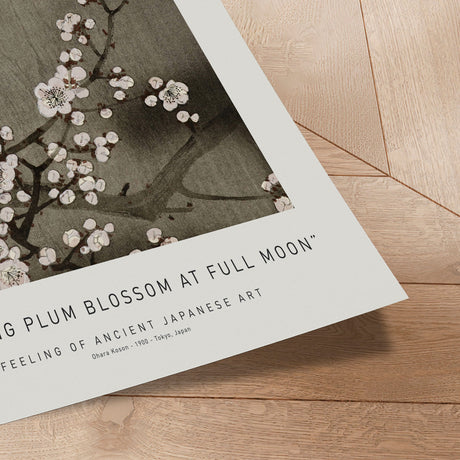 Plakat - Blooming Plum Blossom At Full Moon - Ancient Art