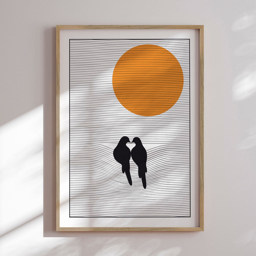 Plakat - Lovebirds - Incado