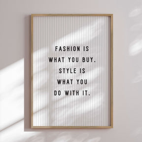 Plakat - Fashion Is - Incado