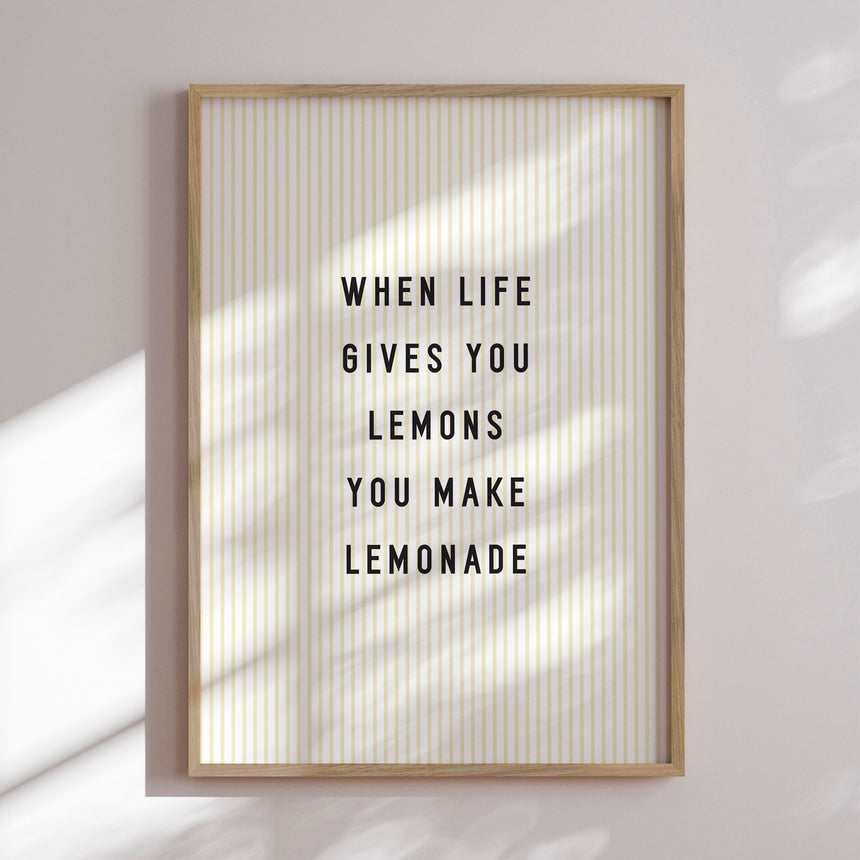 Plakat - Make Lemonade