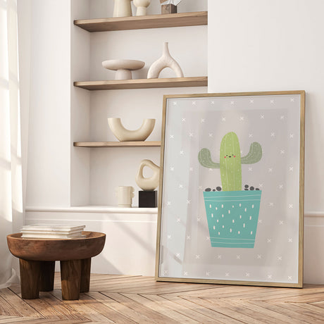 Plakat - Happy Cactus - Memory Art - Incado