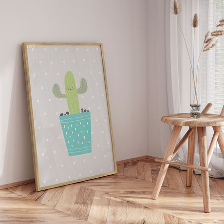 Plakat - Happy Cactus - Memory Art - Incado