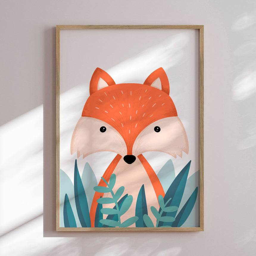 Plakat - Fox In Bush - Memory Art - Incado