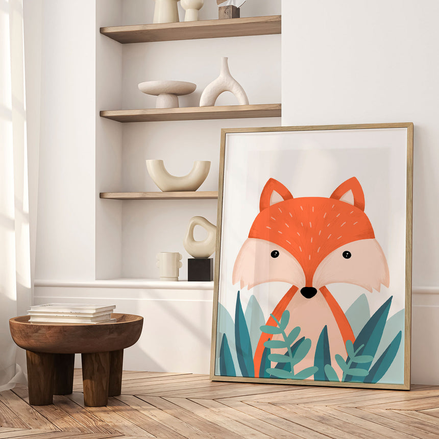 Plakat - Fox In Bush - Memory Art - Incado