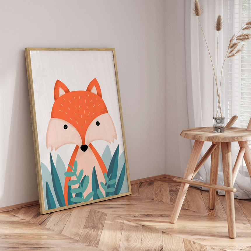 Plakat - Fox In Bush - Memory Art - Incado