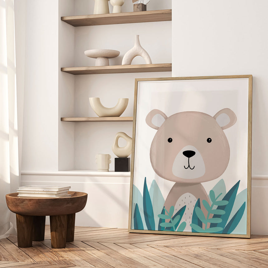 Plakat - Bear In Bush - Memory Art - Incado