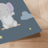 Plakat - Elephant On a Swing - Memory Art