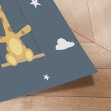 Plakat - Giraffe On a Swing - Memory Art - Incado