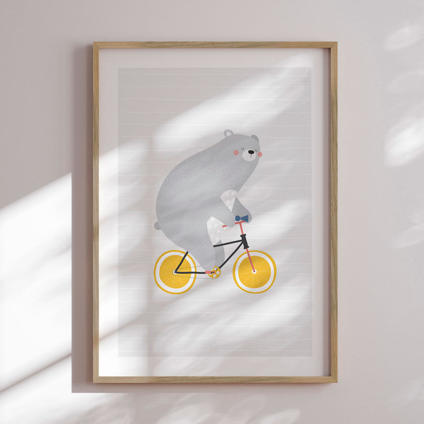 Plakat - Lemon Bike - Memory Art - Incado