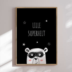 Plakat - Lille Superhelt - Memory Art - Incado