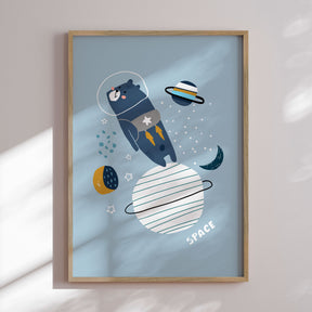 Plakat - Bjørn i Rummet - Memory Art - Incado