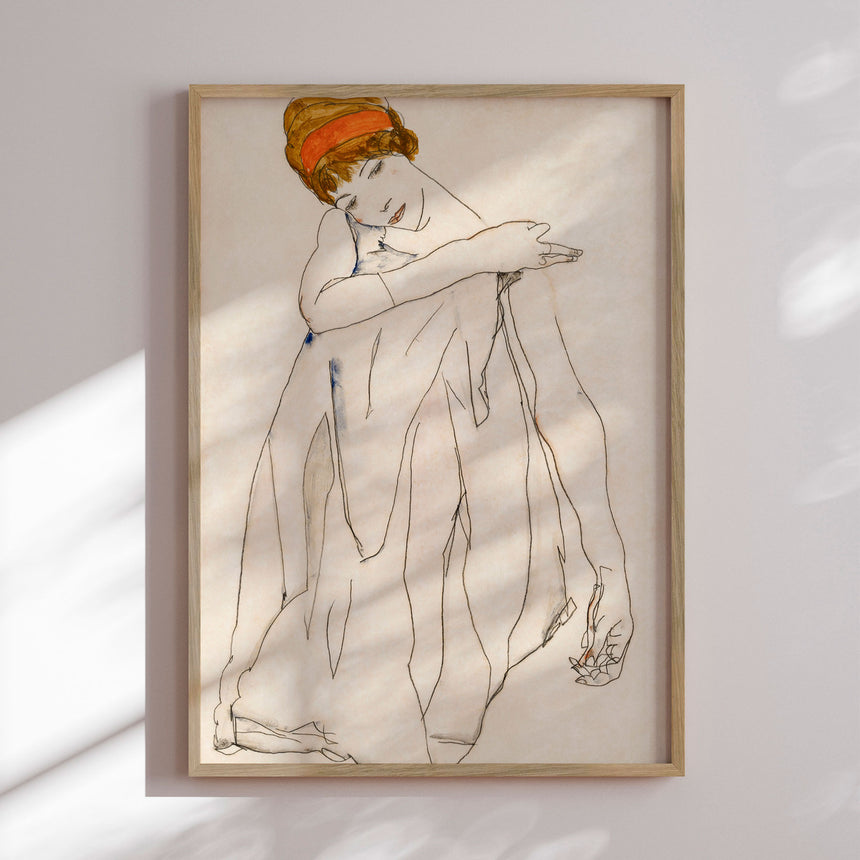 Plakat - Portrait Féminin I - Egon Schiele - Incado