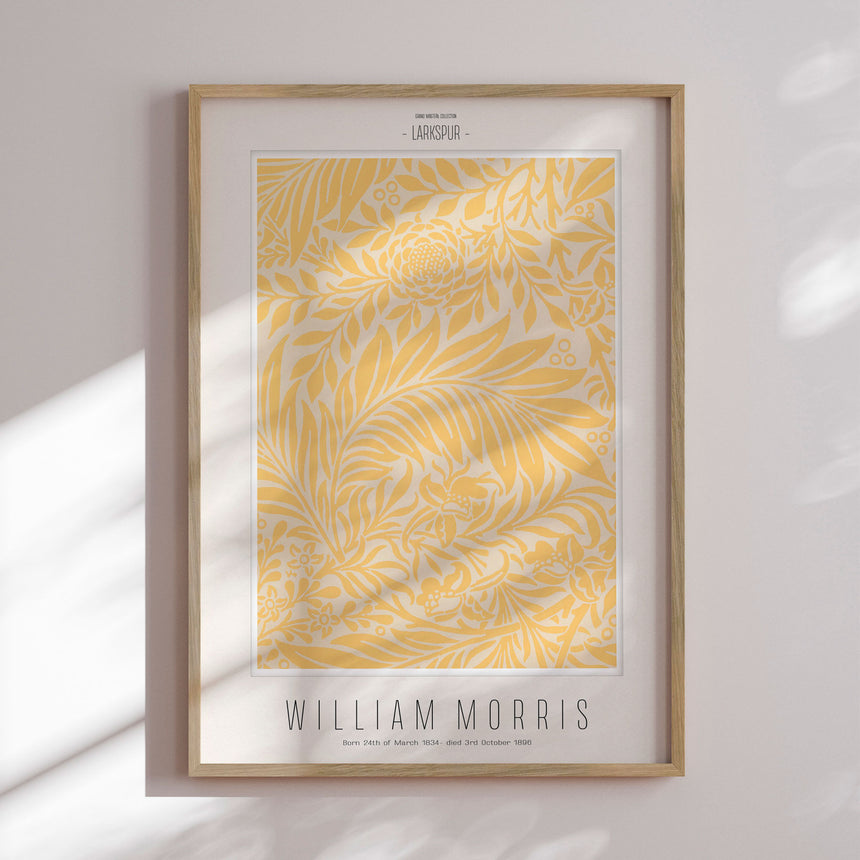 Plakat - Larkspur - William Morris - Incado