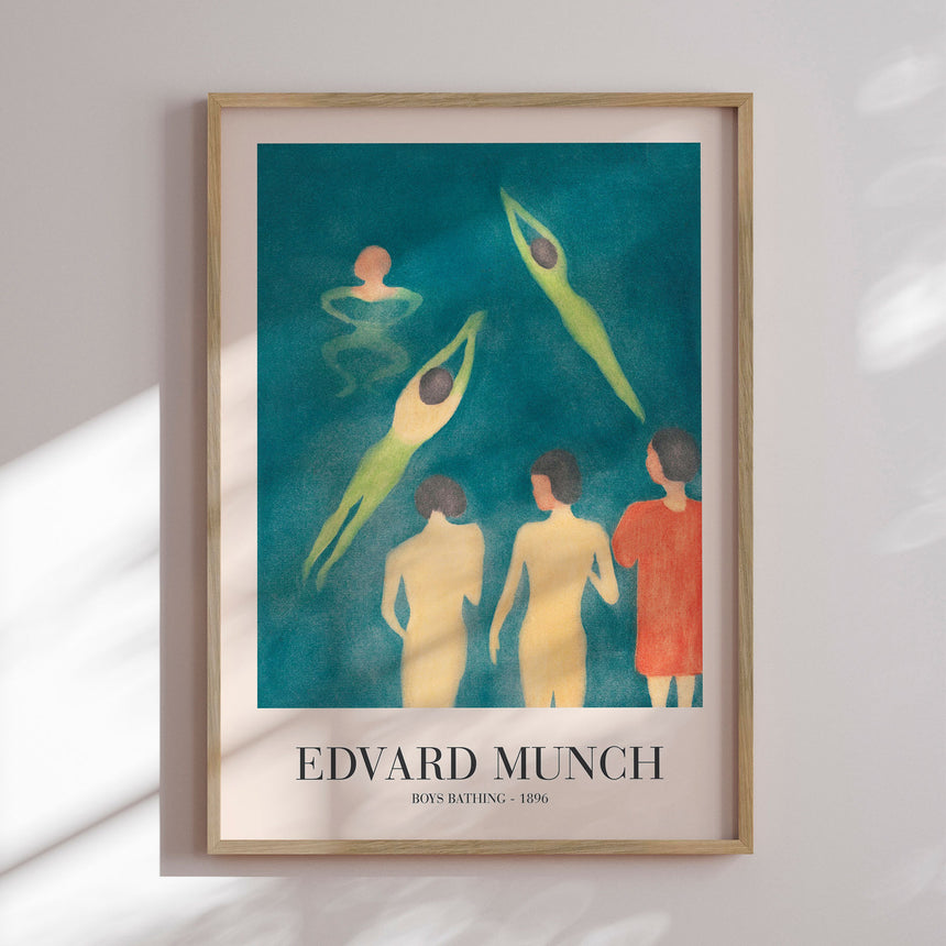 Plakat - Boys Bathing - Edvard Munch