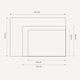 Verdenskort i sort ramme - Vintage Grey - Plakat