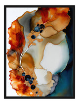 Håndlavet maleri med sort ramme - Aquarelle II - Mixed media - Incado
