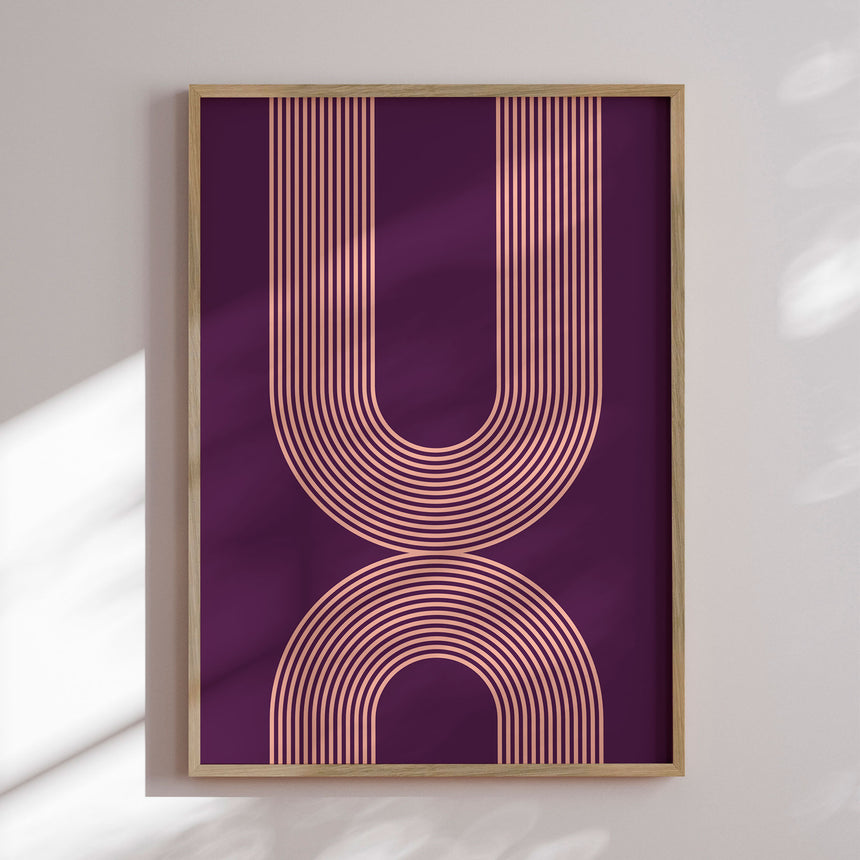 Plakat - Violet Lines - Incado