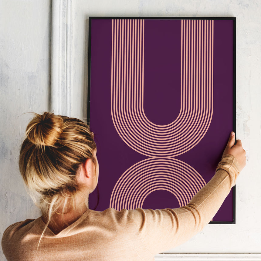 Plakat - Violet Lines - Incado