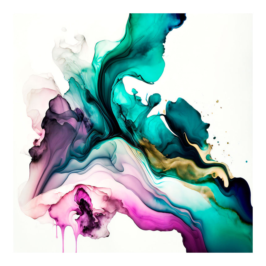 Lærredstryk - Floating Colors - Incado