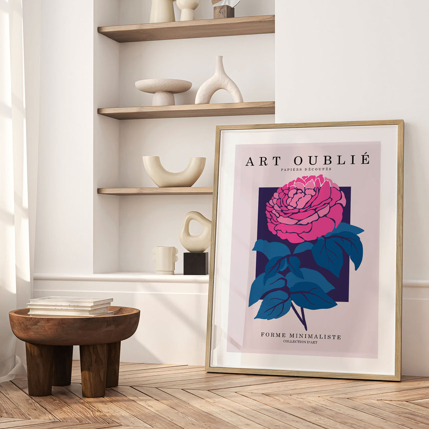 Plakat - Pink Flower - Art Oublié - Incado