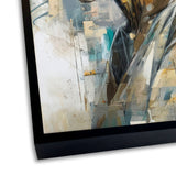 Håndlavet maleri med sort ramme - Abstract Lady - Mixed media - Incado