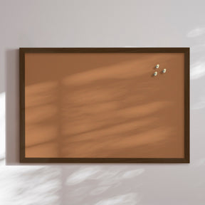 Opslagstavle med røget egetræsramme - Burn Ochre - Incado