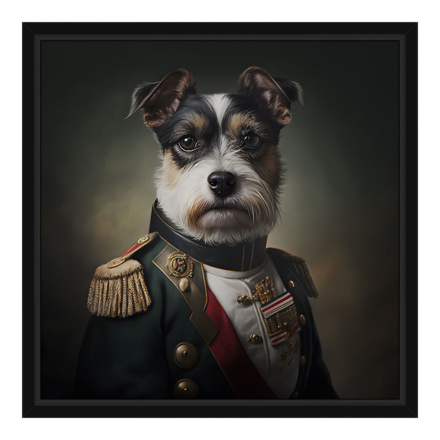 Lærredstryk i sort ramme - General Rufus - Dogville