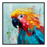 Håndlavet maleri med sort ramme - Parrot II - Mixed media