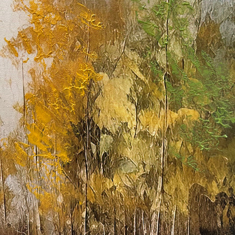 Håndlavet maleri med ramme - Mystique Woods - Mixed media - Incado